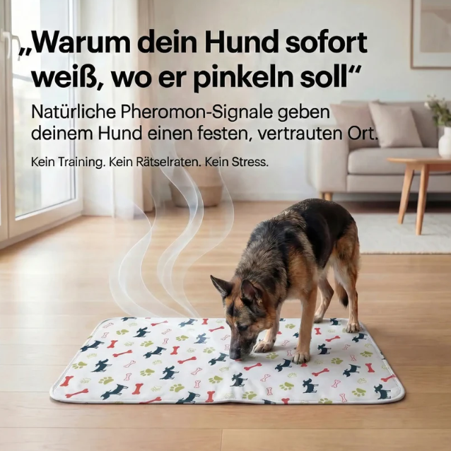 Hygienische, saugfähige und waschbare Hundematte für Hunde und Welpen