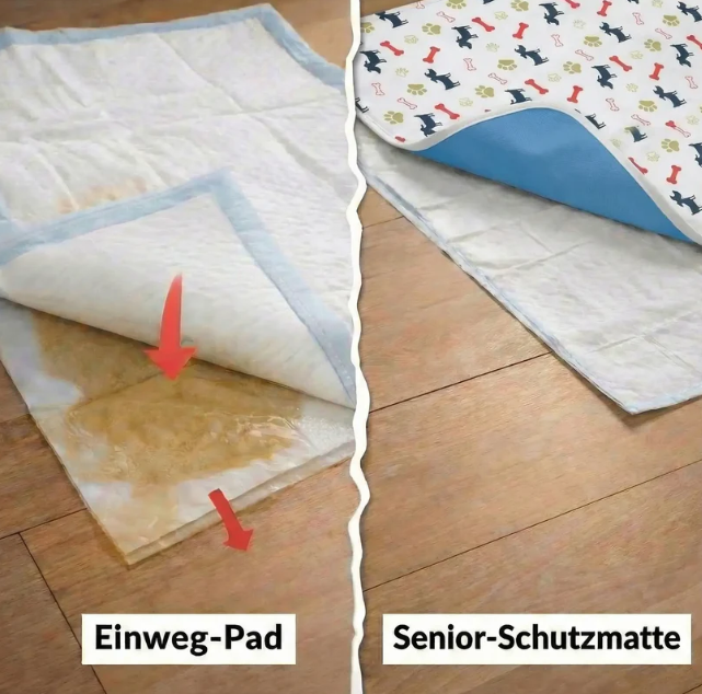 Hygienische, saugfähige und waschbare Hundematte für Hunde und Welpen