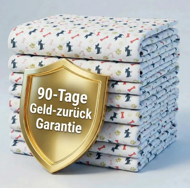 Hygienische, saugfähige und waschbare Hundematte für Hunde und Welpen